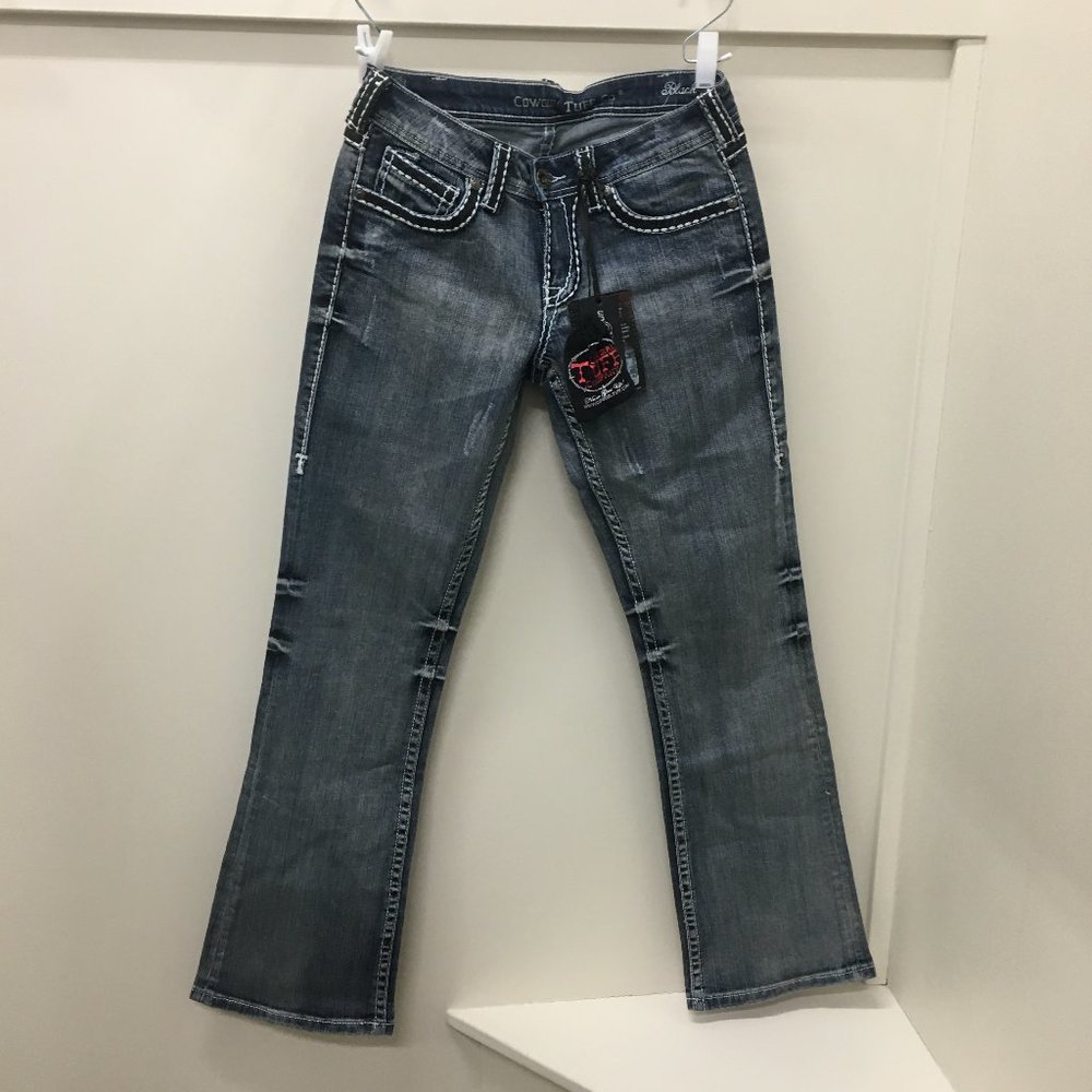 NWT Cowgirl Tuff Black Diamond Jeans W: 27/ L:31